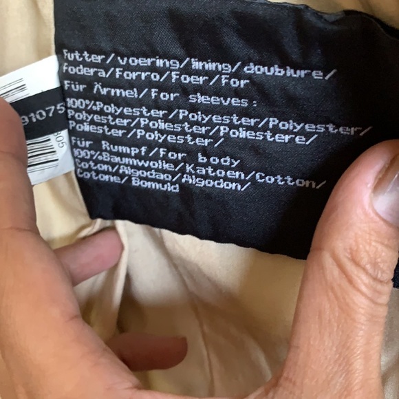 UNISEX RICK CARDONA NEW YORK camel cognac leather jacket, ribbed collar, cuffs. - Picture 7 of 14